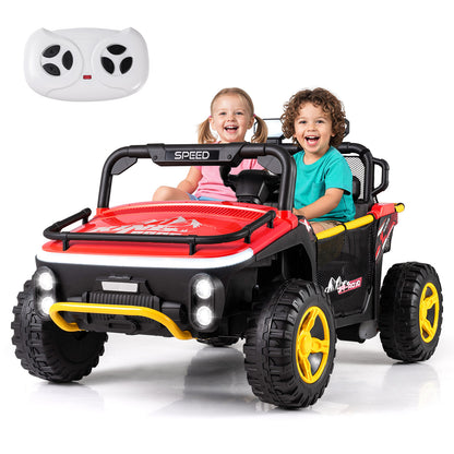 24V Ride on Toy for Kids 2 Seater Ride on Truck Car with Horn Music Story-Red
