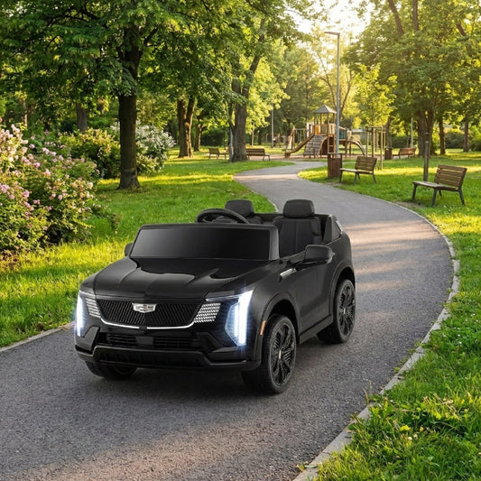24V Ride on Truck 2-Seater Licensed Cadillac with Remote Control-Black