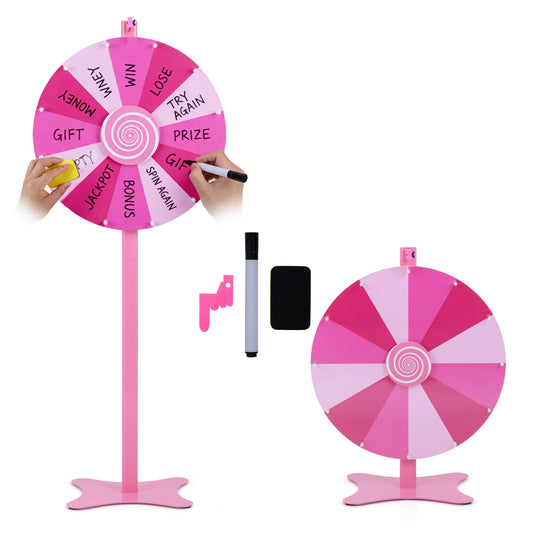 24 Inch Prize Wheel with Blackboard Marker and Eraser