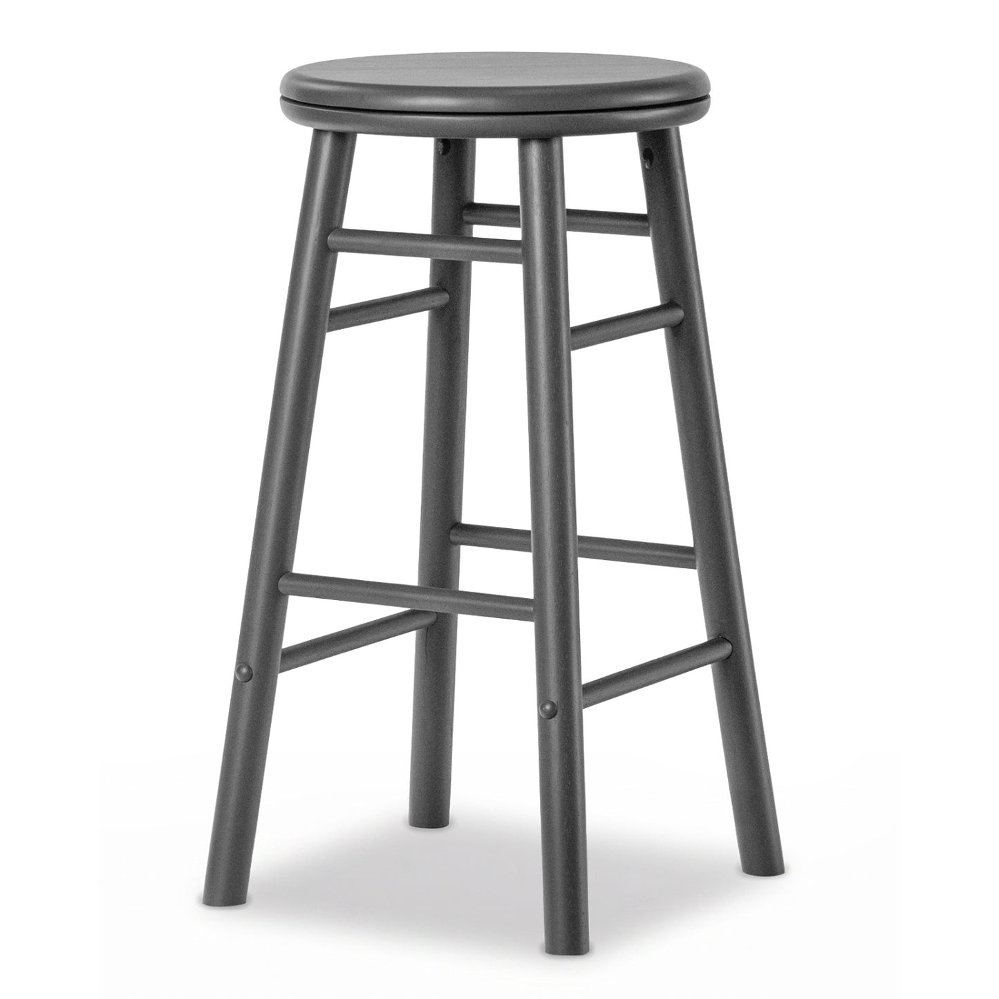 24" Swivel Bar Stools Set of 2 with Footrests