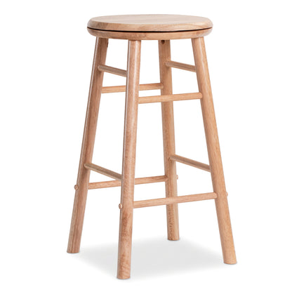 24" Swivel Bar Stools Set of 2 with Footrests