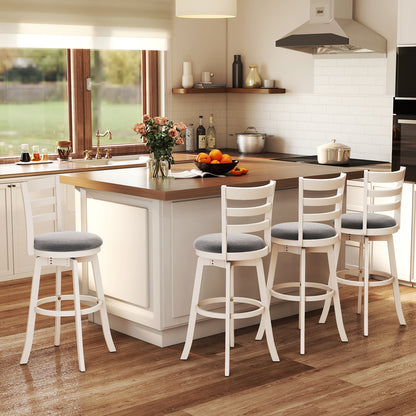 25"/30.5" Swivel Barstools Set of 2 360¬∞ Rotating Bar/Counter Height Chairs with Upholstered Seat-30.5 Inch