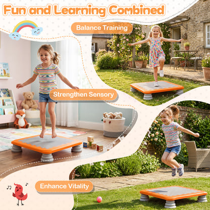 Kids Mini Trampoline 25.5 Inch with Non-Slip Foot Pads