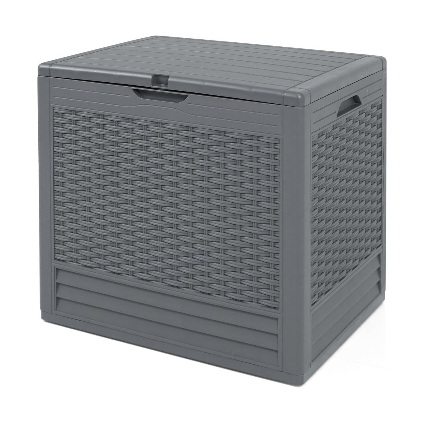 25 Gallon Outdoor Storage Box with Rattan Patterns