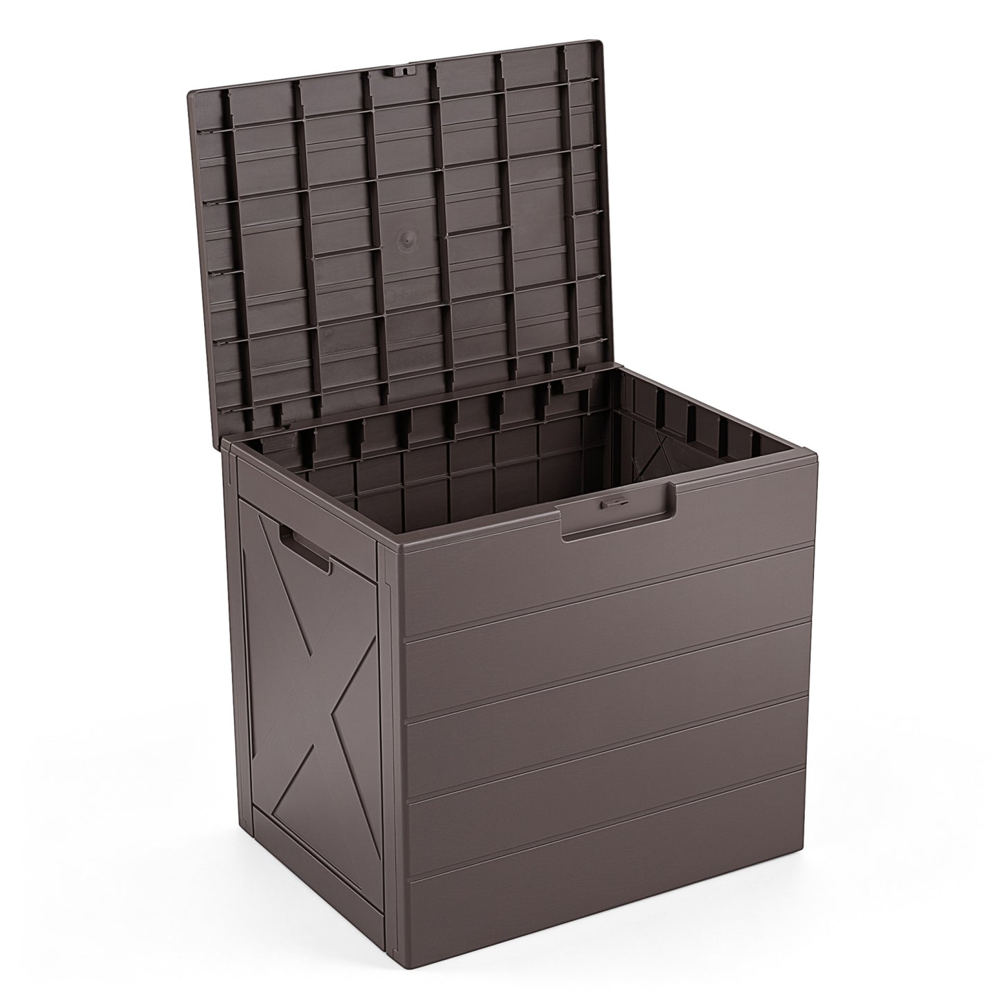 25 Gallon Outdoor Storage Deck Box with Locking Lid