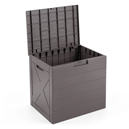 25 Gallon Outdoor Storage Deck Box with Locking Lid
