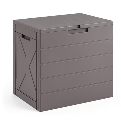 25 Gallon Outdoor Storage Deck Box with Locking Lid