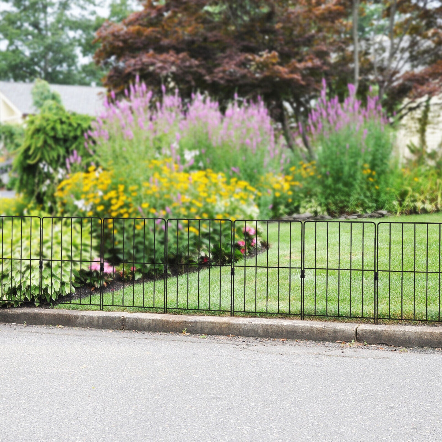 25 Pack Rustproof Decorative Garden Fence Set for Dog Flower bed