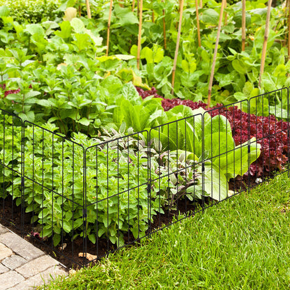 25 Pack Rustproof Decorative Garden Fence Set for Dog Flower bed