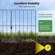 25 Pack Rustproof Decorative Garden Fence Set for Dog Flower bed