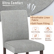 25 Inch Counter Height Set of 2 Bar Stools-Gray