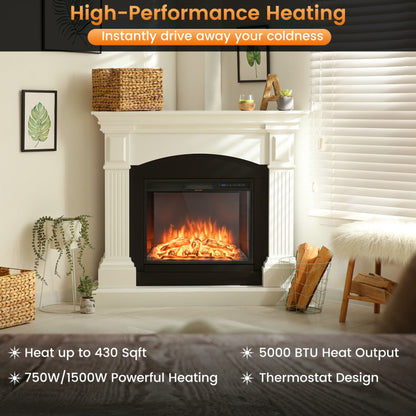 26" Electric Fireplace Insert