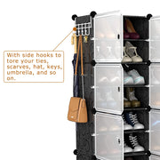 6-Tier 2-Row Shoe Rack Organizer