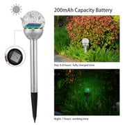 Solarek 3 Pcs Outdoor Solar Lights IP44 Waterproof Ball RGB Light Garden Decor Lamp