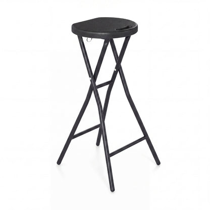 27.5" Folding Bar Stool with HDPE Seat and Carry Handle