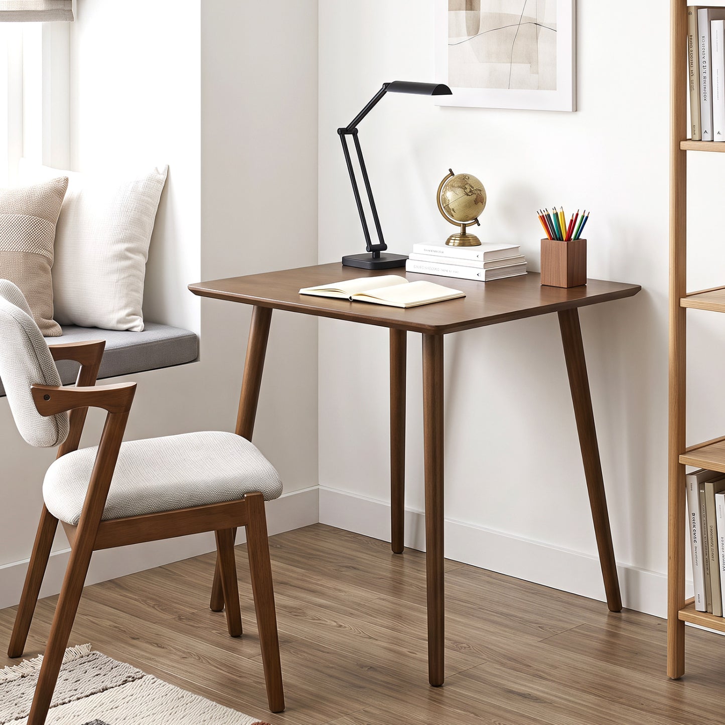 27.5" Square Dining Table for 2-4 People - Walnut