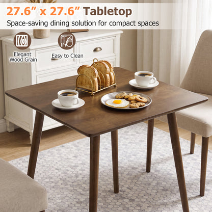 27.5" Square Dining Table for 2-4 People - Walnut
