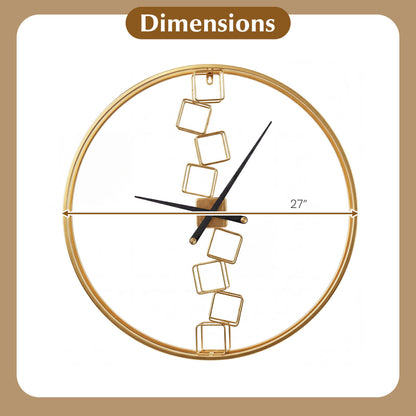27 Inch Large Wall Clock for Living Room Bedroom Kitchen