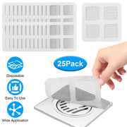 25Pack 3.94×3.94in Disposable Floor Drain