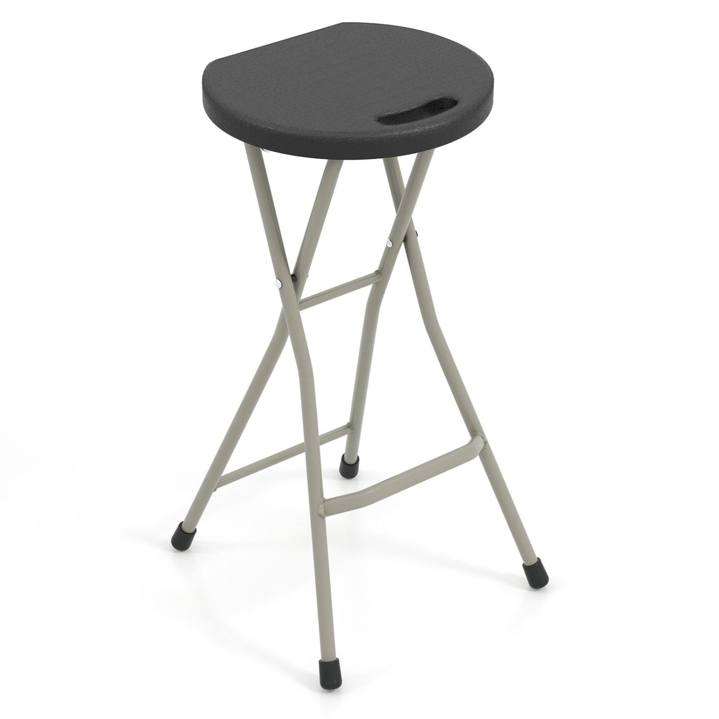 Portable Folding Stool 28 Inch - 330 lbs Capacity (2 Pack)