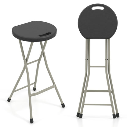 Portable Folding Stool 28 Inch - 330 lbs Capacity (2 Pack)