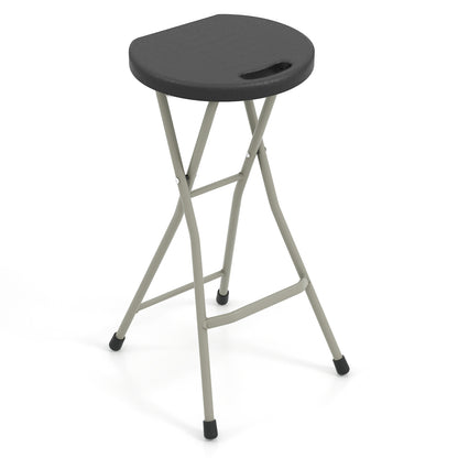28 Inch Portable Folding Stools with 330lbs Limited Sturdy Frame