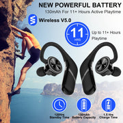 True Wireless Earbuds Wireless V5.0 Stereo Earphones IPX6 Waterproof Headphones