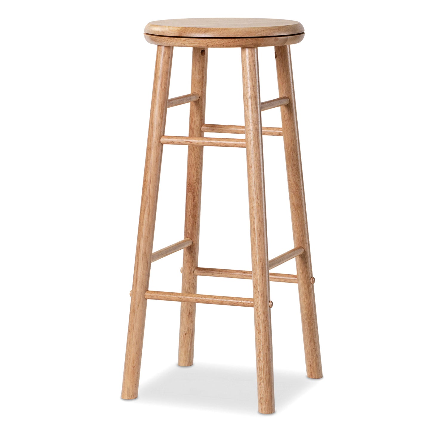 29" Swivel Bar Stools Set of 2 with Footrests