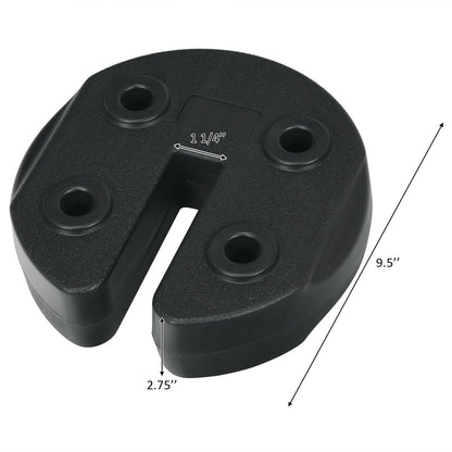 Set of 4 Canopy Weights 20lbs Weight Plate Kit with No-Pinch Design