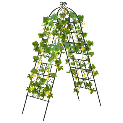 2/4 Pack 71 x 20 Inch Metal Garden Trellis for Climbing Plants-Set of 2