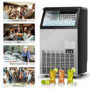 Compact Stainless Steel Ice Maker
