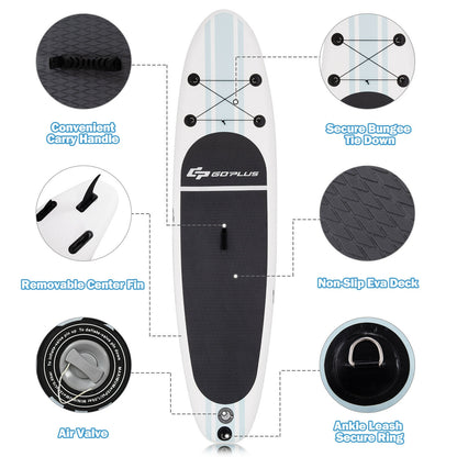 Inflatable Stand Up Paddle Board SUP with Paddle Pump Waterproof Bag-L