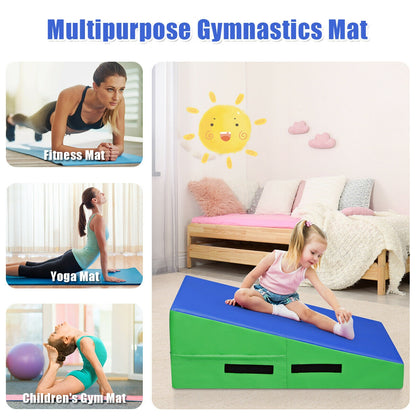 Incline Gymnastics Mat Wedge Ramp Gym Tumbling Exercise Mat