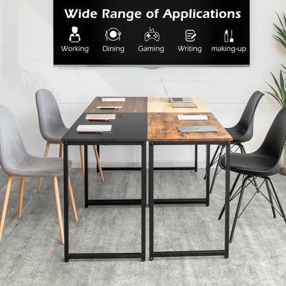 L Shaped Computer Desk and Writing Workstation for Home and Office-Rustic Brown - Rustic Brown