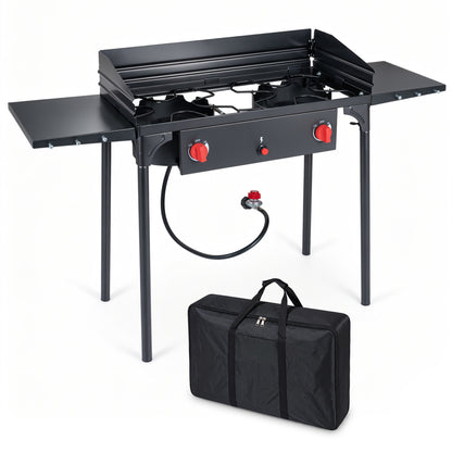 2 Burner Propane Gas Stove 150,000 BTU Outdoor Cooker