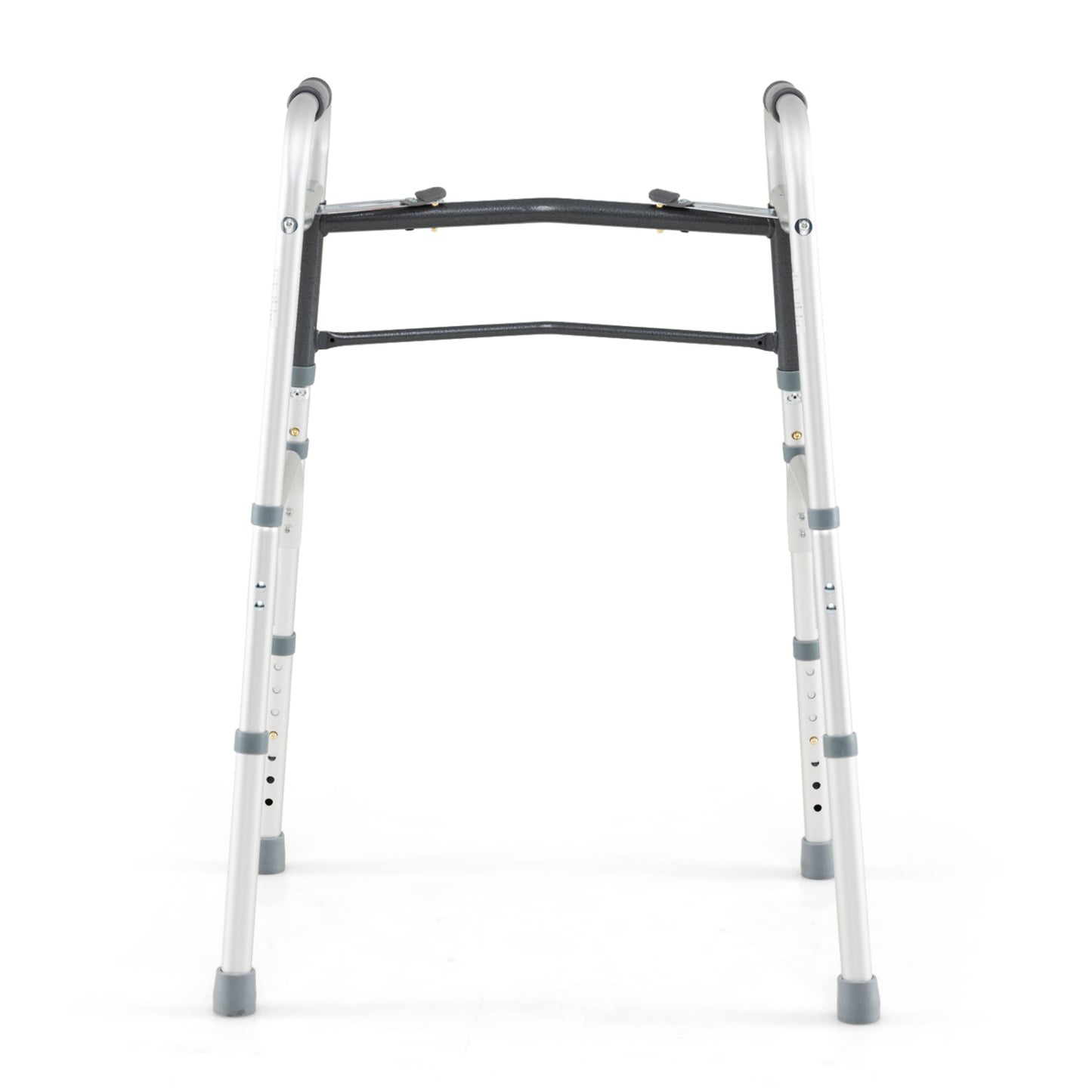2-Button Folding Walker Lightweight with 7-Level Adjustable Height