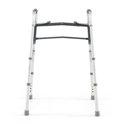 2-Button Folding Walker Lightweight with 7-Level Adjustable Height