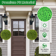 2 PCS 20 Inch Artificial Plant Boxwood Topiary Ball-M