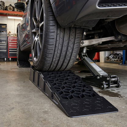 Low Profile Car Ramps 2-Pack 2.5" Lift 22,000 Lbs Capacity