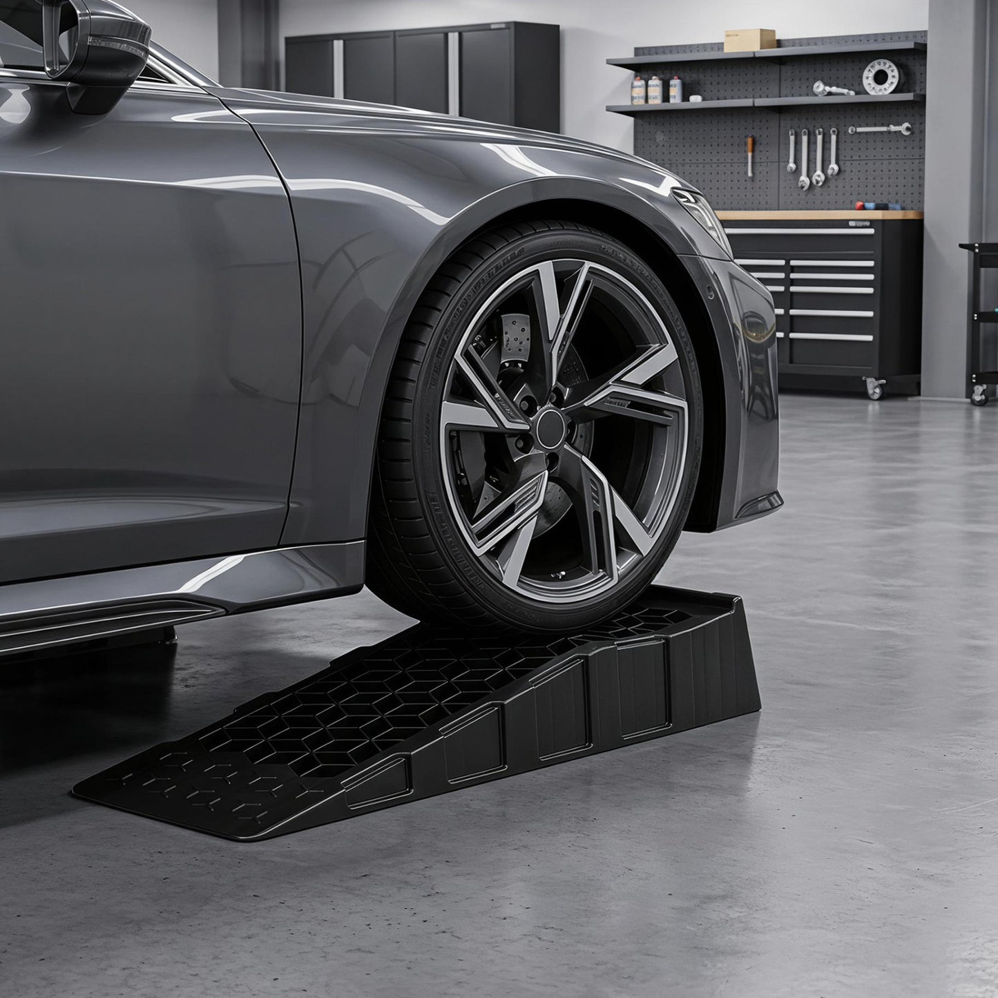 Low Profile Car Ramps 2-Pack 2.5" Lift 22,000 Lbs Capacity