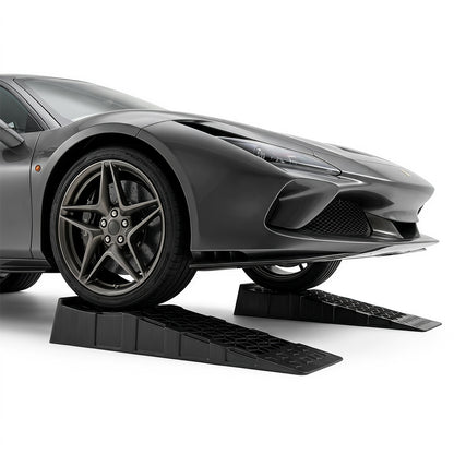 Low Profile Car Ramps 2-Pack 2.5" Lift 22,000 Lbs Capacity