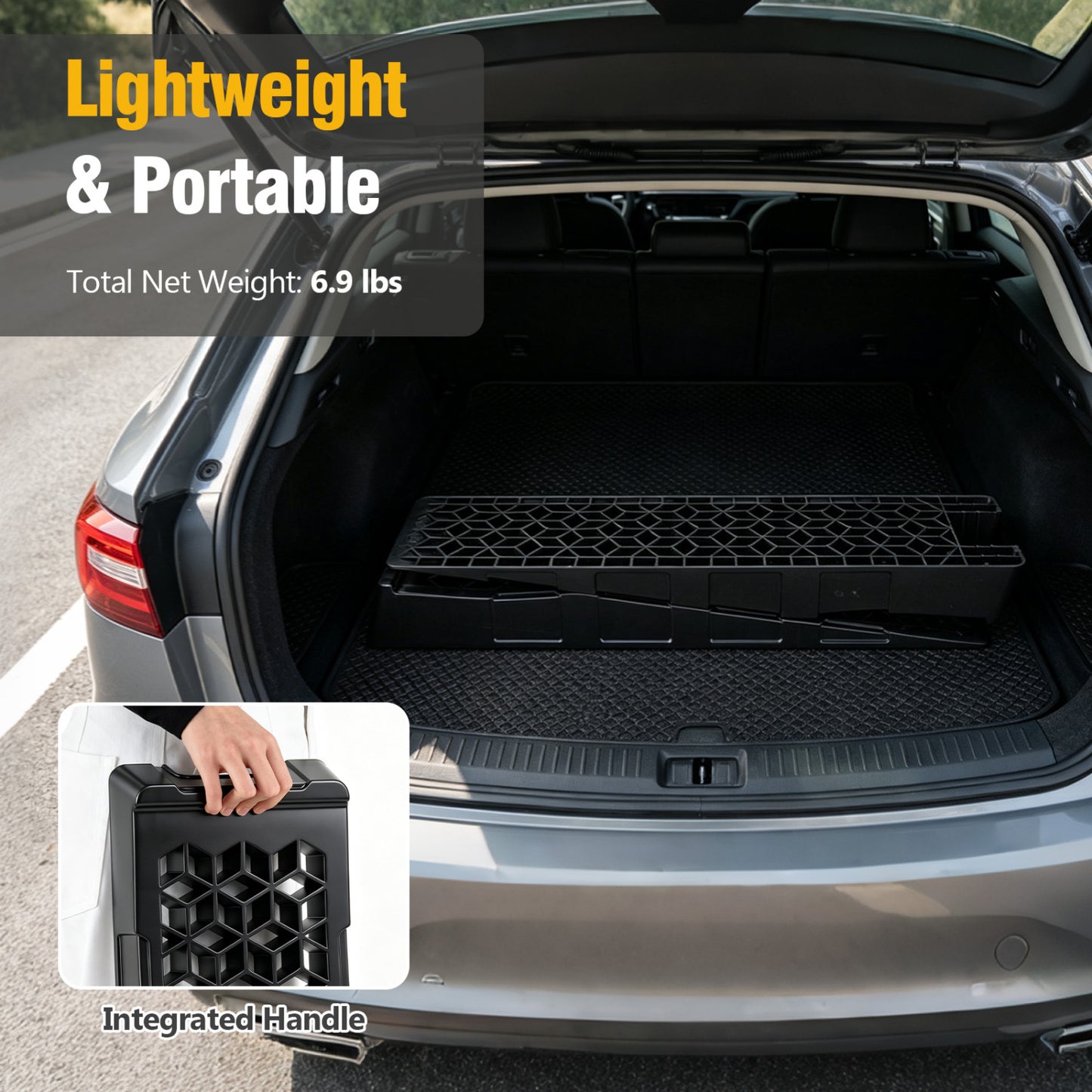 Low Profile Car Ramps 2-Pack 2.5" Lift 22,000 Lbs Capacity