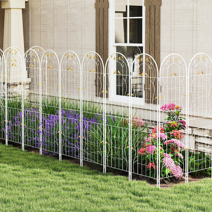 2 Pack 71 x 20 Inch Metal Garden Trellis Rustproof Plant Support for Climbing Plants-White