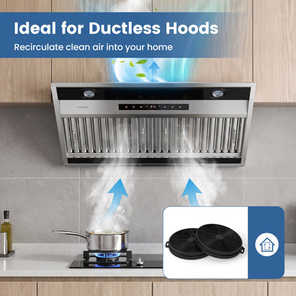 Activated Carbon Filter for Ductless Range Hood with Twist-Lock