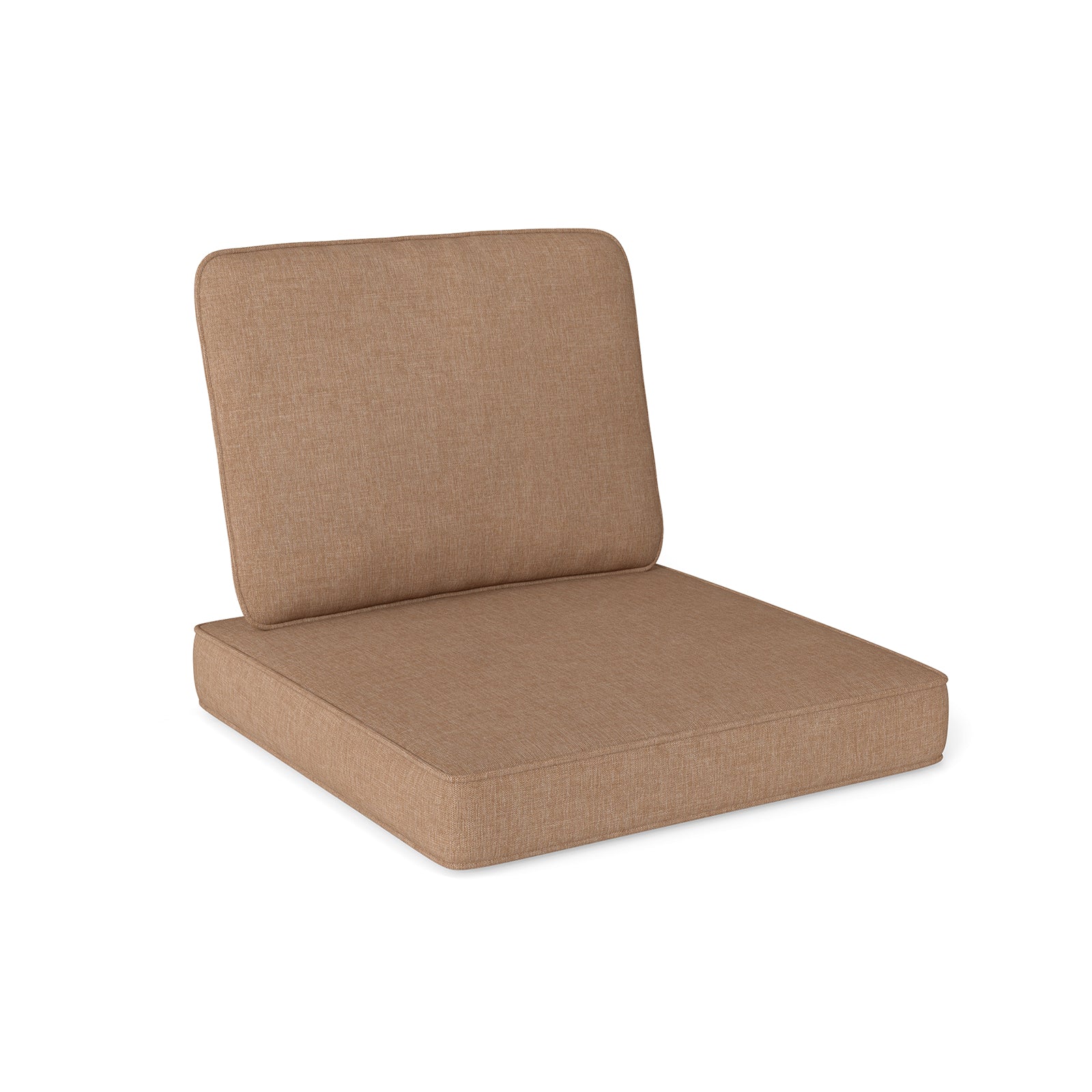 2-Pack Outdoor Patio Cushion Set with Removable Covers-Brown - Brown