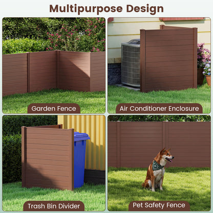 Outdoor Privacy Screen Panels 48x48 Inch 2-Panel Set