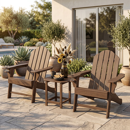 18-Inch Adirondack Side Table Set of 2 for Patio
