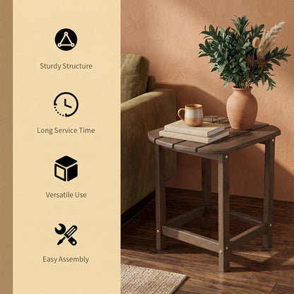 18-Inch Adirondack Side Table Set of 2 for Patio