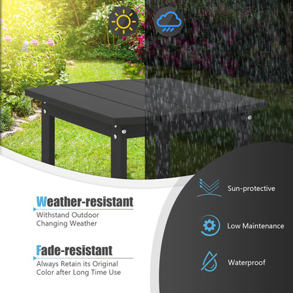 18-Inch Adirondack Side Table Set of 2 for Patio