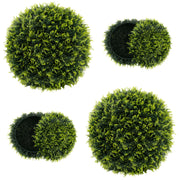 2 Pieces 18/22 Inches Indoor Outdoor Faux Decorative Balls for Patio Garden Front Door Balcony and Backyard-M